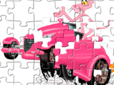 Автомобильный пазл: Розовая Пантера