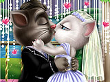 Том и Анжела: свадебный поцелуй