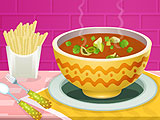 Томатный Суп С базиликовым маслом