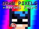 Рисовать по пикселями лица героев